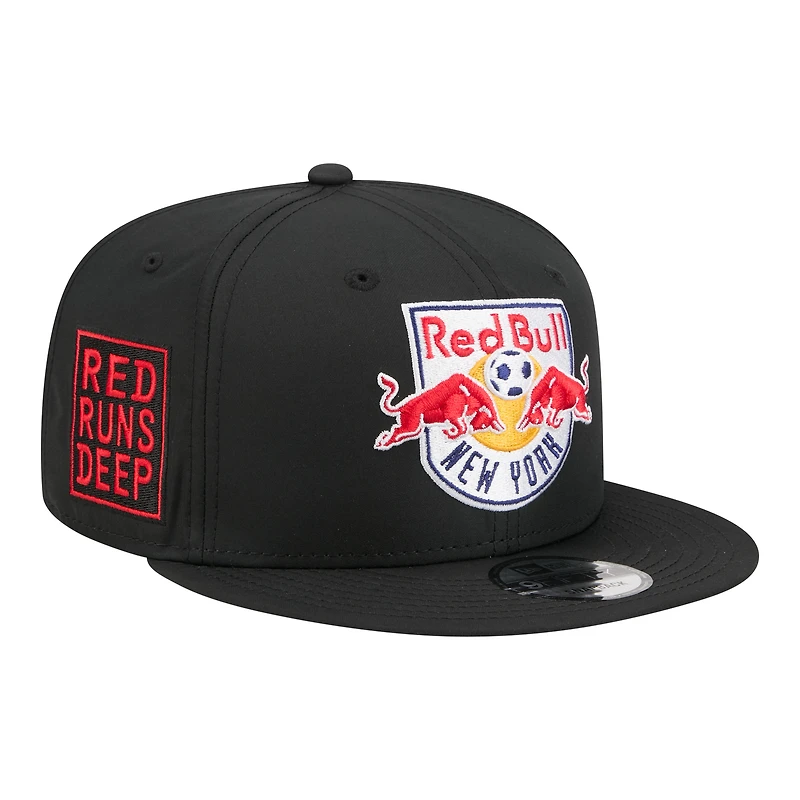 Men's New Era Black New York Red Bulls 2026 Jersey Hook 9FIFTY Snapback Hat