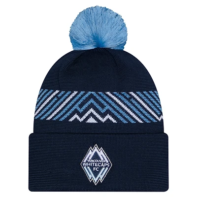 Men's New Era Navy Vancouver Whitecaps FC 2026 Jersey Hook Cuffed Pom Knit Hat