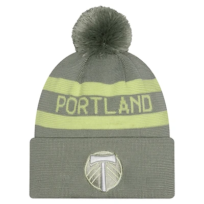 Men's New Era Green Portland Timbers 2026 Jersey Hook Cuffed Knit Hat with Pom