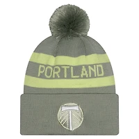 Men's New Era Green Portland Timbers 2026 Jersey Hook Cuffed Knit Hat with Pom