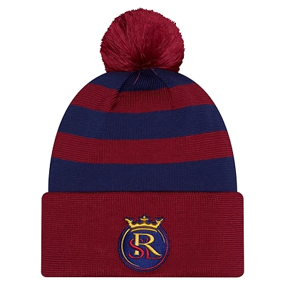 Men's New Era Red Real Salt Lake 2026 Jersey Hook Cuffed Pom Knit Hat
