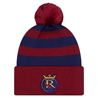Men's New Era Red Real Salt Lake 2026 Jersey Hook Cuffed Pom Knit Hat