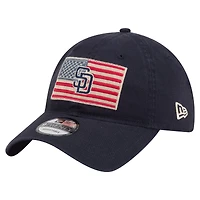 Men's New Era Navy San Diego Padres Americana Flag 9TWENTY Adjustable Hat