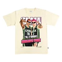 Unisex SLAM Courtney Williams & Natisha Hiedeman Cream Minnesota Lynx Studbudz Cover T-Shirt
