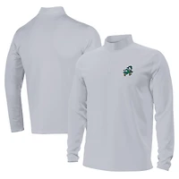 Men's Under Armour Gray Notre Dame Fighting Irish Sporting Leprechaun Motion Quarter-Zip Jacket