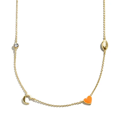 BaubleBar Clemson Tigers Delicate Spaced Charm Necklace