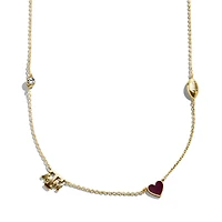 BaubleBar Texas A&M Aggies Delicate Spaced Charm Necklace
