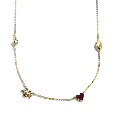 BaubleBar Texas A&M Aggies Delicate Spaced Charm Necklace