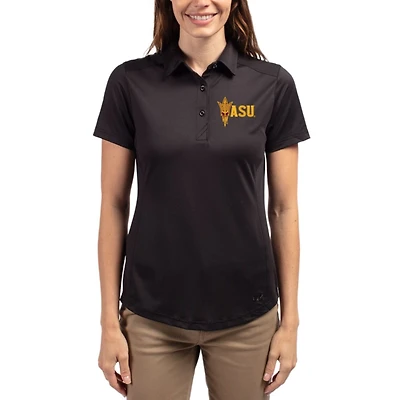 Women's Cutter & Buck Arizona State Sun Devils Prospect Eco Textured Stretch Recycled Polo