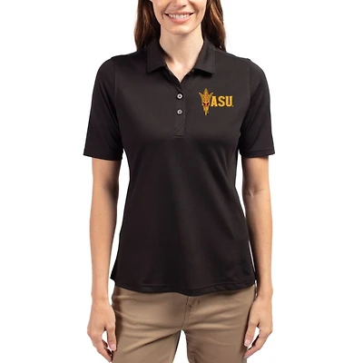 Women's Cutter & Buck Arizona State Sun Devils Virtue Eco Pique Recycled Polo
