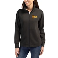Women's Cutter & Buck Arizona State Sun Devils Roam Eco Recycled Full-Zip Jacket