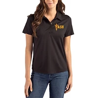 Women's Cutter & Buck Black Arizona State Sun Devils Coastline Epic Comfort Eco Recycled Polo