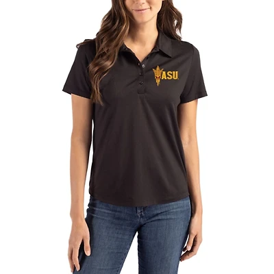 Women's Cutter & Buck Arizona State Sun Devils Coastline Epic Comfort Eco Recycled Polo