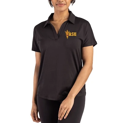Women's Cutter & Buck Arizona State Sun Devils Coastline Epic Comfort Recycled Dolman Polo