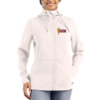 Women's Cutter & Buck Tan Arizona State Sun Devils Roam Eco Recycled Full-Zip Jacket