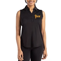 Women's Cutter & Buck Arizona State Sun Devils Forge Eco Stretch Recycled Sleeveless Polo