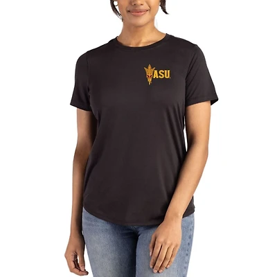Women's Cutter & Buck Arizona State Sun Devils Coastline Epic Comfort Recycled T-Shirt