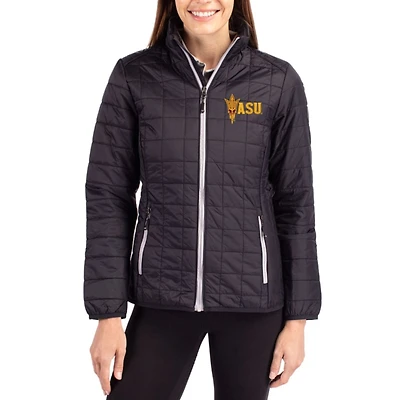 Women's Cutter & Buck Arizona State Sun Devils Rainier PrimaLoft® Eco Insulated Full-Zip Puffer Jacket