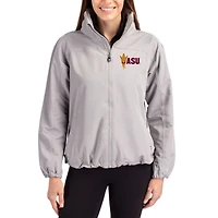 Women's Cutter & Buck Arizona State Sun Devils Charter Eco Recycled Full-Zip Jacket
