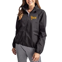 Women's Cutter & Buck Arizona State Sun Devils Charter Eco Recycled Full-Zip Jacket