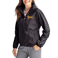 Women's Cutter & Buck Arizona State Sun Devils Charter Eco Recycled Half-Zip Anorak Jacket