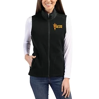 Women's Cutter & Buck Arizona State Sun Devils Cascade Eco Fleece Full-Zip Vest