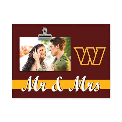 Washington Commanders 8" x 10.5" Briteline Mr & Mrs Clip Frame