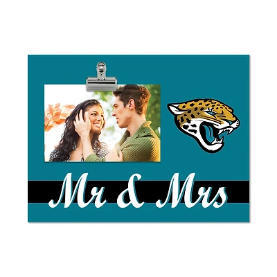 Jacksonville Jaguars 8" x 10.5" Briteline Mr & Mrs Clip Frame