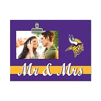 Minnesota Vikings 8" x 10.5" Briteline Mr & Mrs Clip Frame