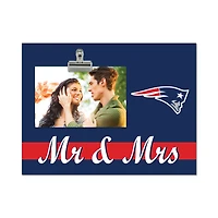 New England Patriots 8" x 10.5" Briteline Mr & Mrs Clip Frame