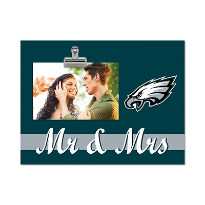 Philadelphia Eagles 8" x 10.5" Briteline Mr & Mrs Clip Frame