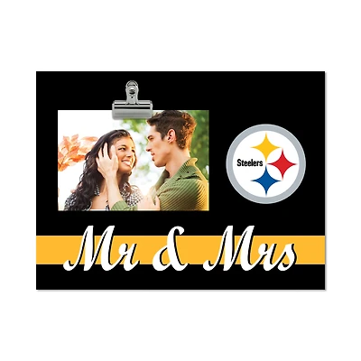 Pittsburgh Steelers 8" x 10.5" Briteline Mr & Mrs Clip Frame