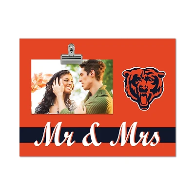 Chicago Bears 8" x 10.5" Briteline Mr & Mrs Clip Frame