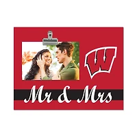 Wisconsin Badgers 8" x 10.5" Briteline Mr & Mrs Clip Frame