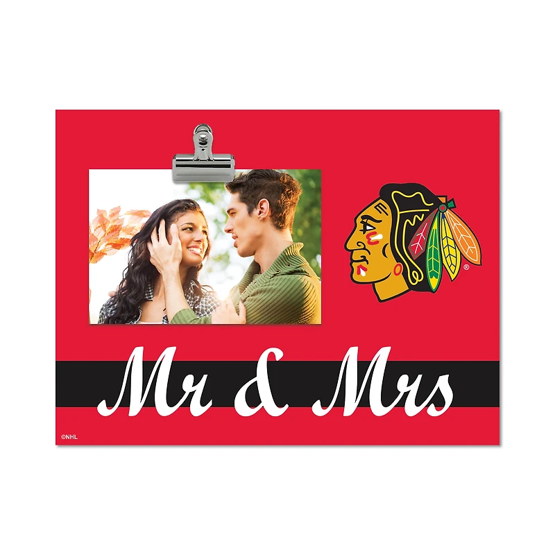 Chicago Blackhawks 8" x 10.5" Briteline Mr & Mrs Clip Frame