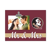 Florida State Seminoles 8" x 10.5" Briteline Mr & Mrs Clip Frame