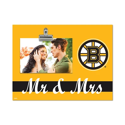 Boston Bruins 8" x 10.5" Briteline Mr & Mrs Clip Frame