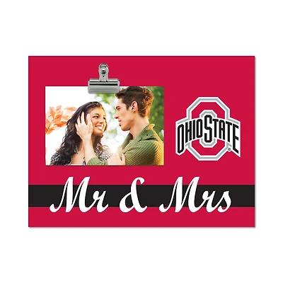 Ohio State Buckeyes 8" x 10.5" Briteline Mr & Mrs Clip Frame