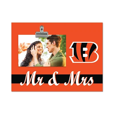 Cincinnati Bengals 8" x 10.5" Briteline Mr & Mrs Clip Frame