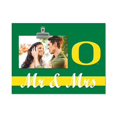 Oregon Ducks 8" x 10.5" Briteline Mr & Mrs Clip Frame