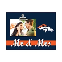 Denver Broncos 8" x 10.5" Briteline Mr & Mrs Clip Frame