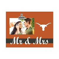 Texas Longhorns 8" x 10.5" Briteline Mr & Mrs Clip Frame