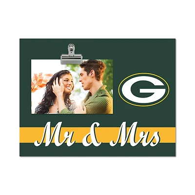 Green Bay Packers 8" x 10.5" Briteline Mr & Mrs Clip Frame