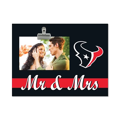 Houston Texans 8" x 10.5" Briteline Mr & Mrs Clip Frame