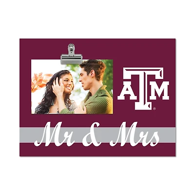 Texas A&M Aggies 8" x 10.5" Briteline Mr & Mrs Clip Frame