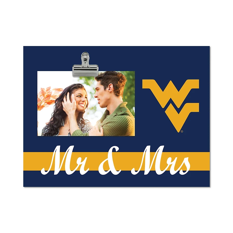 West Virginia Mountaineers 8" x 10.5" Briteline Mr & Mrs Clip Frame