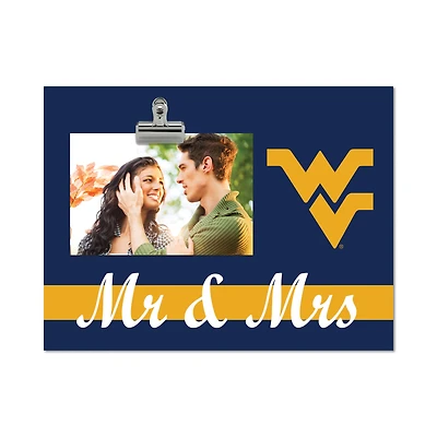 West Virginia Mountaineers 8" x 10.5" Briteline Mr & Mrs Clip Frame