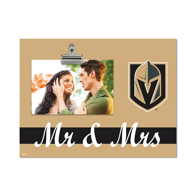 Vegas Golden Knights 8" x 10.5" Briteline Mr & Mrs Clip Frame