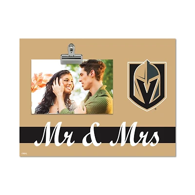 Vegas Golden Knights 8" x 10.5" Briteline Mr & Mrs Clip Frame