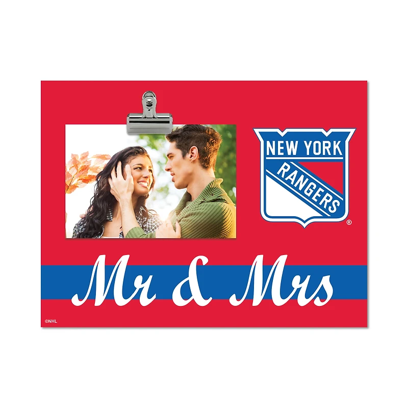 New York Rangers 8" x 10.5" Briteline Mr & Mrs Clip Frame